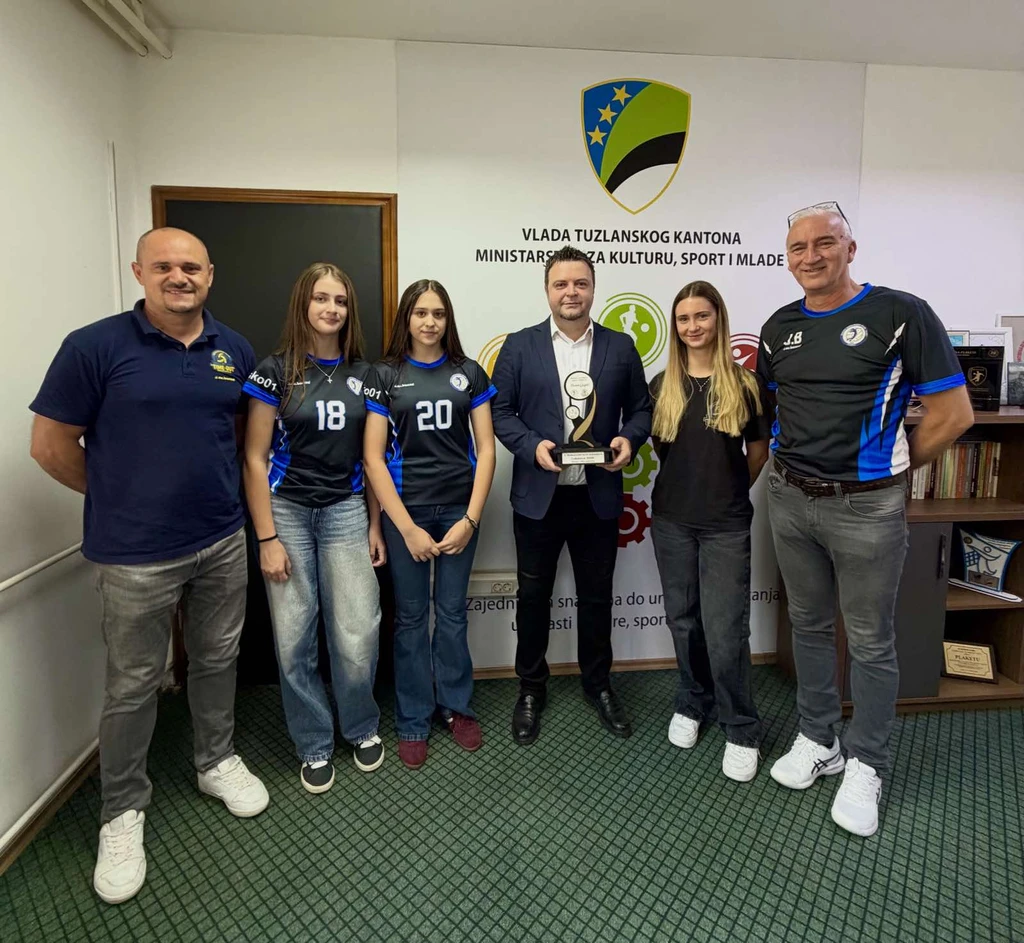 Ministar Gazdić primio delegaciju Ženskog odbojkaškog kluba „ACES” Lukavica – Gračanica